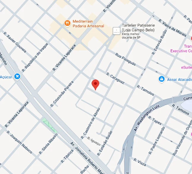 Mapa da Localização da Sacadas Premium